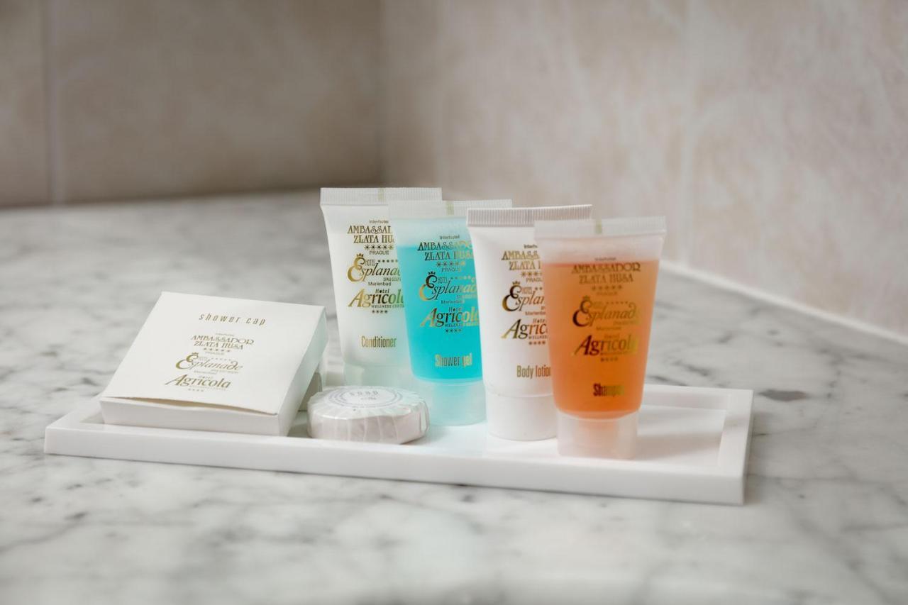 Ambassador Zlata Husa Prague Ngoại thất bức ảnh A selection of toiletries